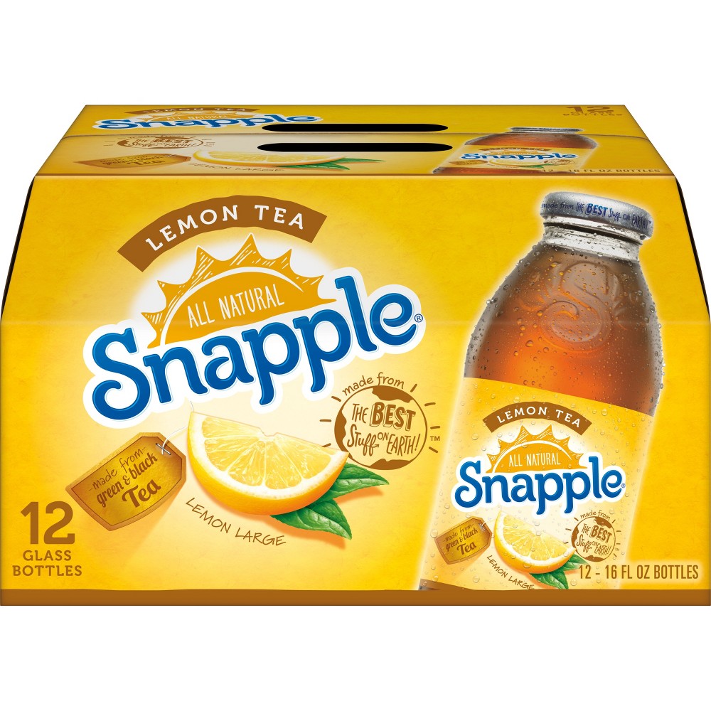 UPC 076183003749 product image for Snapple Lemon Tea - 12pk/16 fl oz Glass Bottles | upcitemdb.com