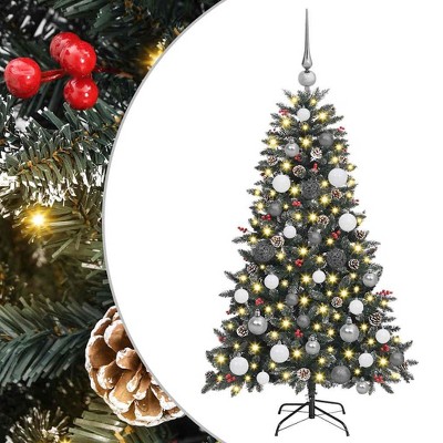 vidaXL Artificial Christmas Tree with 150 LEDs Green 68 x 68 x 120 cm