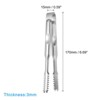 Unique Bargains Stainless Steel Kitchen Ice Appetizers Sugar Serving Tongs 3 Pcs - 2 of 4