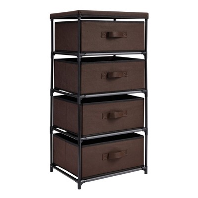 4-Tier Drawer Dresser for Bedroom, Clothes Organizer, Fabric