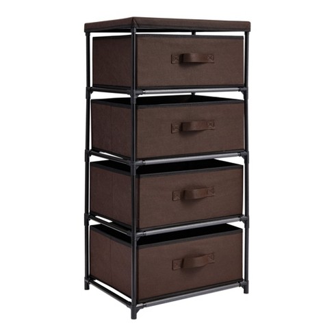 Closet Drawers Tall Dresser Organizer w/ Drawers Vertical Clothes Storage  Tower