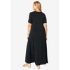 Jessica London Women's Plus Size Stretch Knit Sweetheart Maxi Dress - 3 of 4