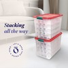 Homz 112 Qt Latching Holiday Plastic Storage Container Tote Box - 2 of 4