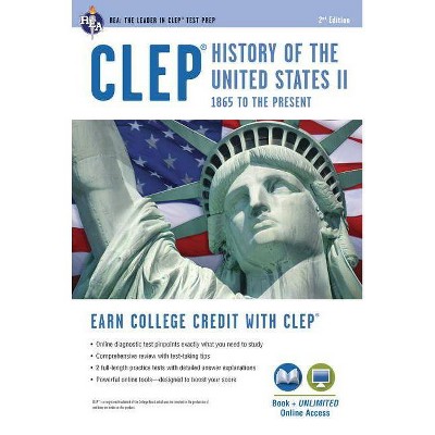 CLEP(R) History of the U.S. II Book + Online - (CLEP Test Preparation) 2nd Edition by  Lynn E Marlowe (Paperback)