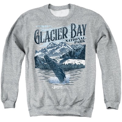 Men's Glacier Bay National Park Jumping Whale Crewneck Sweatshirt