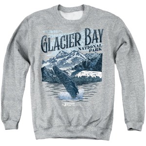 Men's Glacier Bay National Park Jumping Whale Crewneck Sweatshirt - 1 of 4