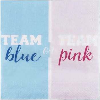 Blue Panda 150PC Luncheon Cocktail Disposable Napkins Gender Reveal Baby Shower Party Supplies, 2-Ply
