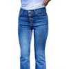 Women's Button Down Boot Cut Jeans - RISEN - 4 of 4