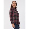 Jones New York Plaid Button Front Collard Shirt - 2 of 3