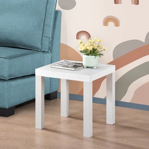 Kings Brand Furniture Zayne Modern Square End Table, Minimalist Accent for Living Room, Bedroom, or Office - 1 of 3