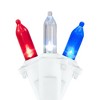 Northlight Patriotic LED Mini Christmas Light Set - 15.5' White Wire - 50ct - 2 of 4