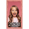 PosterPalooza | Shabby Chic Pink Picture Frame - UV Acrylic, Foam Board Backing, Hanging Hardware - 2 of 4