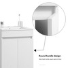 NicBex Bathroom Vanity with Sink,Modern Bathroom Sink Vanity with Storage Space,16"/20" Bathroom Sink Cabinet,White - 4 of 4