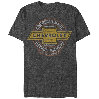 GM Official Chevrolet Logo Distressed Paper Thin T-Shirt Maroon Size S.
