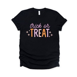 Simply Sage Market Women's Trick Or Treat Colorful Short Sleeve Graphic Tee - 1 of 4