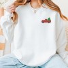 Embroidered Truck Christmas Tree - Women's Graphic Sweatshirt - 3 of 4