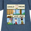 - Peanuts - Good Grief Comic Graphic Short Sleeve Fleece Dress - 2 of 4
