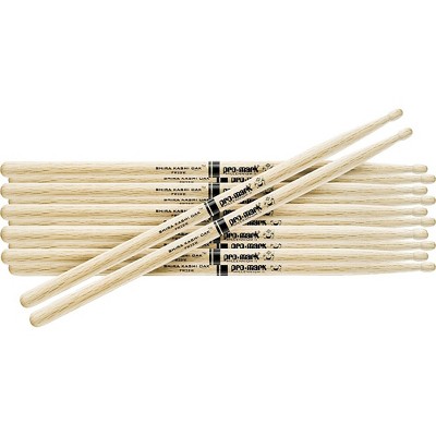 Promark 6-Pair Japanese White Oak Drumsticks Wood 5A