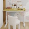 Okak 39.37IN Height-Adjustable Small Desk, Computer Desk with Multi-Purpose Design, Writing Desk for Living Room, Office, Classroom - 2 of 4