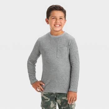 Boys' Long Sleeve Textured Raglan T-Shirt - Cat & Jack™
