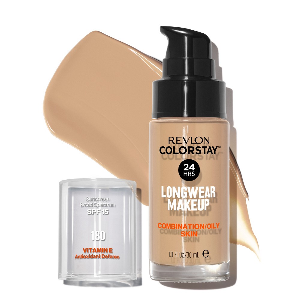 Photos - Other Cosmetics Revlon ColorStay Makeup for Combination/Oily Skin with SPF 15 - 180 Sand B 