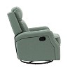 Basilio 28.74 W Tufted Genuine Leather Swivel Rocker Recliner with Nailhead Trims| ART OF LIVING DESIGNS - 3 of 4