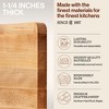 John Boos Small Chop-N-Slice Maple Wood Cutting Board for Kitchen, Reversible Edge Grain Square Butcher Boos Block - 3 of 4