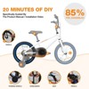 Hykolity Kids Bike Boy Girl Bicycle 16 inch for Children Age 4-6 Height 38-48" Child Sport Bike BMX Handbar includes Training Wheel White - 2 of 4