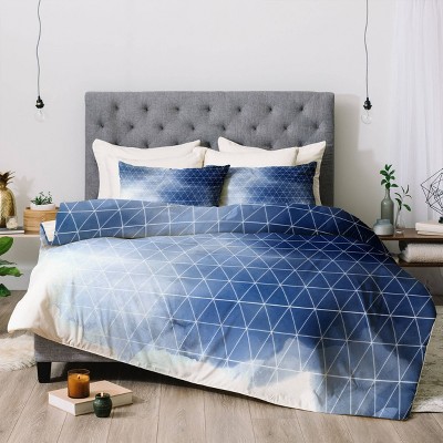 Twin Extra Long Emanuela Carratoni Thunderstorm Comforter Set Blue - Deny Designs