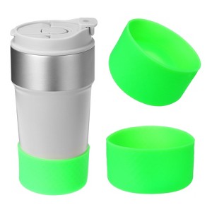 Unique Bargains Silicone Anti-Slip Protective Reusable Water Bottle Boot 2 Pcs - 1 of 4