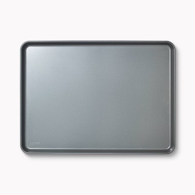 Home Basics 15 in. x 21 in. Grey Non-stick Steel Baking Sheet