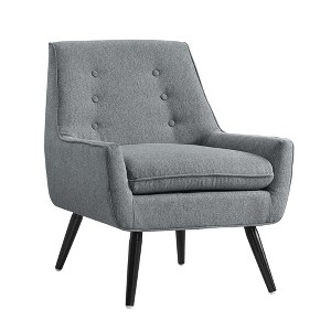 Trellis Upholstered Chair - Gray - Linon
