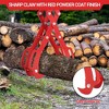 28In Log Lifting Tongs with 4 Claw Timber, 360°Swivel Dragging,Anti-Slip Wooden Tongs, Steel Log Lifting Tongs for Tractors, Skidders, Firewood - 4 of 4
