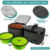 PetAmi Dog Travel Bag, Pet Supplies Organizer with Pockets, Food Container Collapsible Bowls, Gift Accessories Weekend Camping - 3 of 4