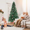 Tangkula 5/6/7 FT Christmas Tree Artificial Xmas Tree w/ 8 Lighting Modes 49/64/80 Warm LED Lights - 3 of 4