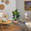 Nearly Natural 4-ft Travelers Palm Artificial Tree in Boho Chic Handmade Natural Cotton Woven Planter with Tassels - 4 of 4