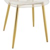 Gulches 6-Piece Transparent Dining Chairs, Crystal Clear PET, Ergonomic Design, Gold-Plated Metal Legs, Multipurpose for Dining/Makeup/Office - 4 of 4