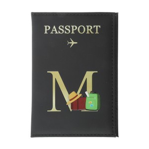 Unique Bargains Durable Letter Pattern Passport Holder 1 Pc - 1 of 4
