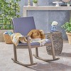 Christopher Knight Home Murad Modern Patio Acacia Wood Rocking Chair with Cushions - 2 of 4