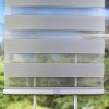 Versailles Cordless Zebra Privacy Room Darkening Shade for Windows Pewter - 4 of 4