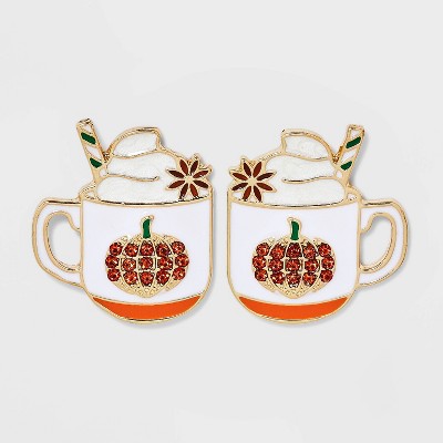 SUGARFIX by BaubleBar 'Pumpkin To Talk About' Statement Earrings - White