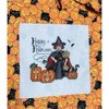 Adult Unisex Halloween Apron With Black Cats  Neon Orange Pumpkins Adjustable Neck Strap Cooking Barbeque Party - 4 of 4