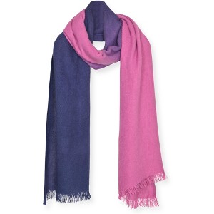 French Connection Women's Winter Scarf Cozy and Soft Oblong Two-Toned - 1 of 4