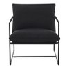 Modern Sling Accent Chair with Metal Frame and Fabric Ergonomic Cushions, Upholstered Lounge Armchair Cozy Reading Chair - 4 of 4