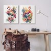 Stupell Industries Modern Tropical Flamingos Canvas Wall Art (Set of 2) - 2 of 4