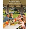 Pop Up Gazebo 13x13ft, Outside Canopy Tent with 6 Pcs Mosquito Netting, One Push Setup for Backyard Patio - 2 of 4