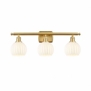 White Venetian - 3 Light Bath Vanity In Modern Style-9 Inches Tall and 26 Inches Wide - 1 of 1
