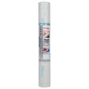 Con-Tact® Brand Clear Cover™ Adhesive Covering, Clear, 18" x 50 ft, Matte - 1 of 3