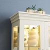 Dolonm 71 in.H Glass Display Cabinet, Accent Storage Cabinet with LED Lighted Curio with Adjustable Shelves & Wood Frame - 4 of 4
