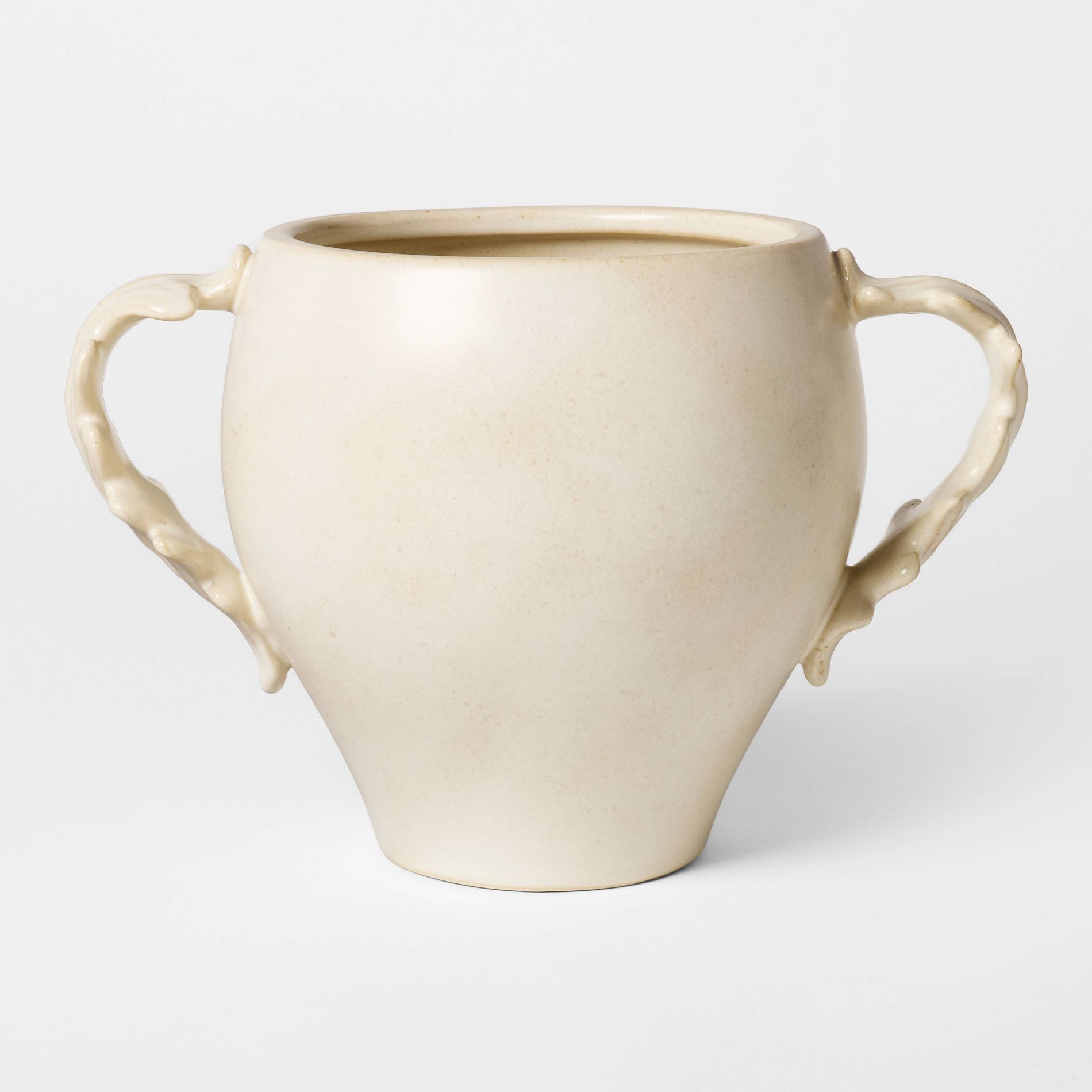 Short Botanical Handle Ceramic Vase - Threshold™ designed with Studio McGee